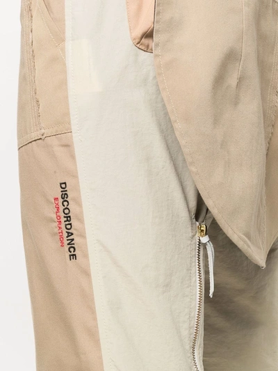 Shop Children Of The Discordance Straight-leg Panelled Trousers In Nude