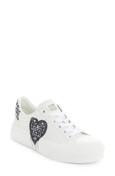 Shop Givenchy City Court Sneaker In White/ Black
