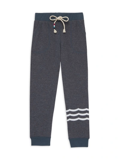 Shop Sol Angeles Little Kid's & Kid's Waves Hacci Jogger Pants In Marine