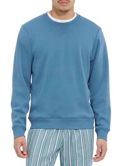 Shop Ugg Heritage Comfort Harland Sweatshirt In Honor Blue