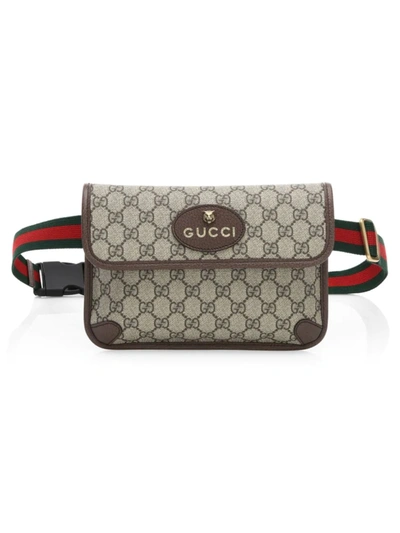 Shop Gucci Women's Neo Vintage Canvas Belt Bag In Beige