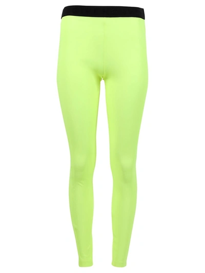 Shop Givenchy Leggings With Elastic Jacquard Waist In Yellow