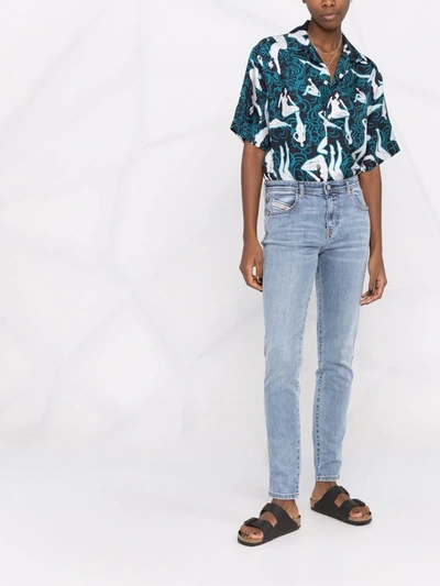 Diesel Babhila Skinny Jeans In Blue