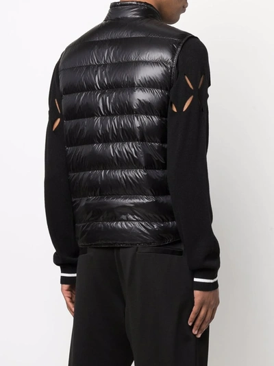Shop Moncler Gui Padded Vest In Black