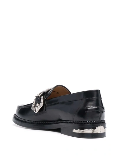 Shop Toga Decorative-detail Loafers In Black