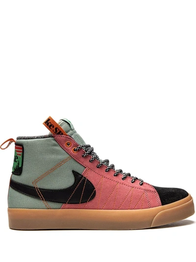 Shop Nike Sb Zoom Blazer Mid Prm Sneakers In Green