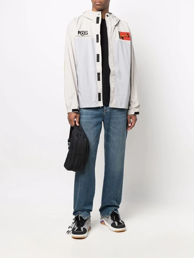 Pleasures Lightweight Patch-detail Jacket In Grey