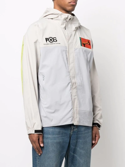 Pleasures Lightweight Patch-detail Jacket In Grey