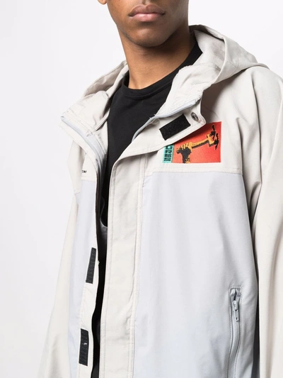 Pleasures Lightweight Patch-detail Jacket In Grey