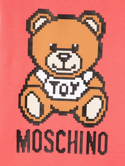 Shop Moschino Teddy Bear T-shirt Dress In Pink