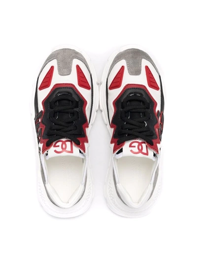 Shop Dolce & Gabbana Logo Panelled Sneakers In Red