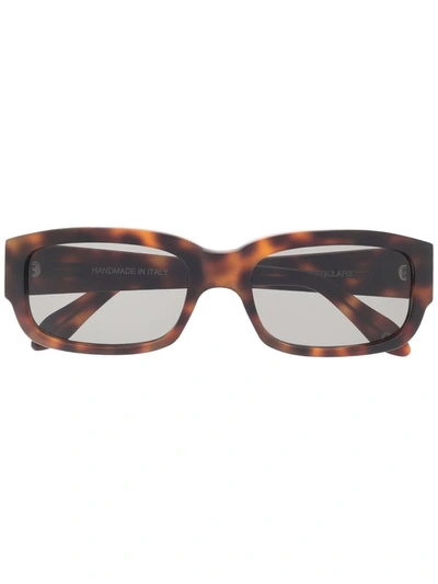 Shop Totême The Regulars Square-frame Sunglasses In Brown