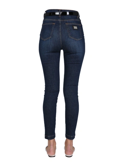 Shop Dolce & Gabbana Skinny Fit Jeans In Denim