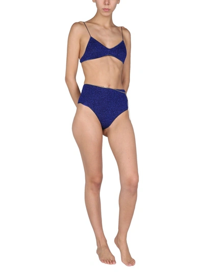 Shop Oseree "lumière" Bikini In Blue