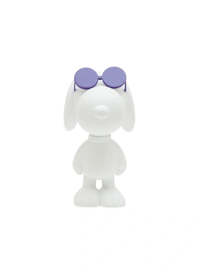 Shop Leblon Delienne Snoopy Sun Sculpture - Matt White / Glossy Purple / Glossy Black