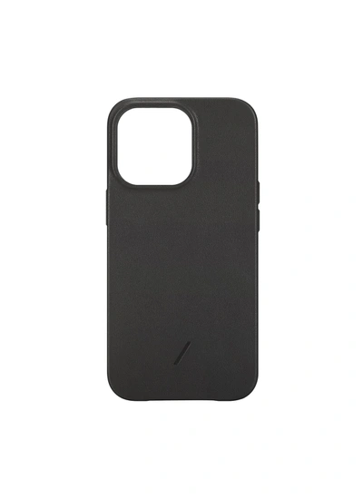 Shop Native Union Clic Classic Iphone 13 Pro Max Leather Case - Black