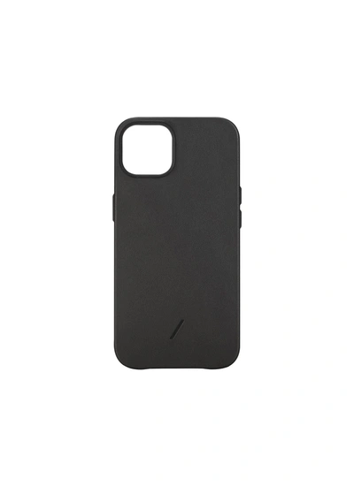 Shop Native Union Clic Classic Iphone 13 Leather Case - Black
