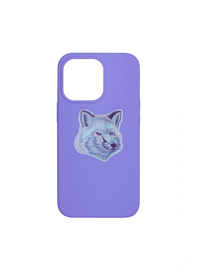 Shop Native Union X Maison Kitsuné Winter Purple Fox Badge Iphone 13 Pro Max Case - Provencal Blue