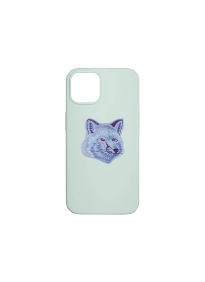 Shop Native Union X Maison Kitsuné Winter Purple Fox Badge Iphone 13 Case - Mint
