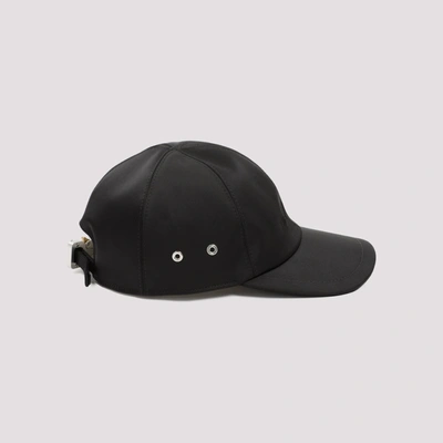 Shop Alyx 1017  9sm  Satin Logo Hat With Buckle In Black