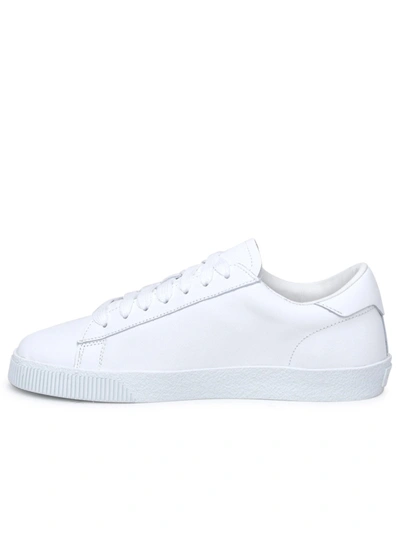 Shop Dsquared2 White Leather Icon Cassetta Sneakers