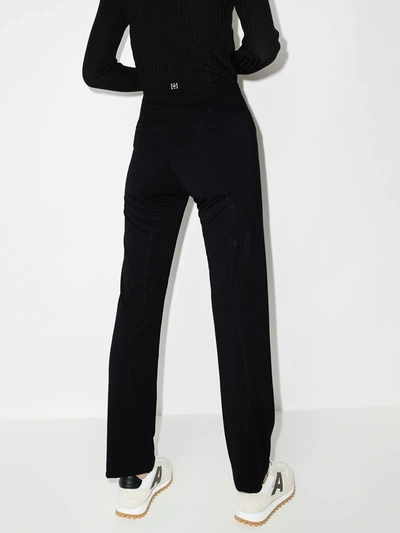 Shop Wolford The Pure Flared Trousers In Black