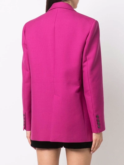 Shop Valentino Single-breasted Blazer In Pink