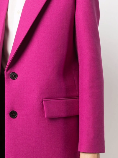 Shop Valentino Single-breasted Blazer In Pink