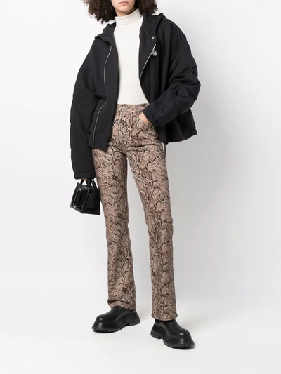 Palm Angels X Moncler Side Zip Fastening Padded Jacket In Black