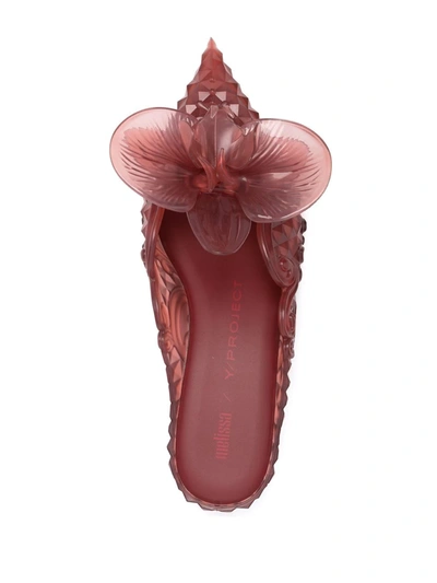 Shop Y/project X Melissa Orchid Mules In Red