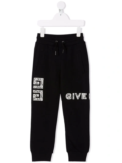 Shop Givenchy Logo-appliqué Track Pants In Black