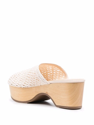 Magda Butrym Crochet Closed Clog In White