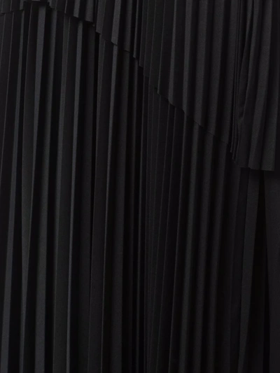 Fabiana Filippi Pleated Asymmetric Hem Skirt In Black
