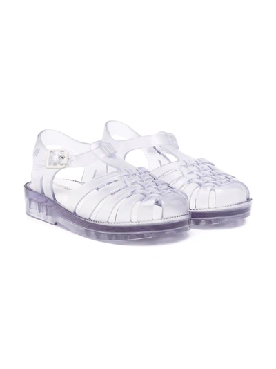 Mini Melissa Transparent Jelly Shoes In Blue