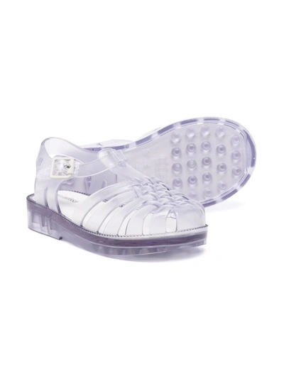 Shop Mini Melissa Transparent Jelly Shoes In Blue