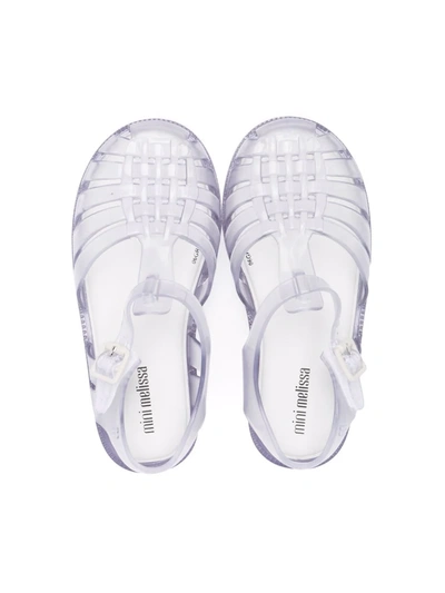 Shop Mini Melissa Transparent Jelly Shoes In Blue