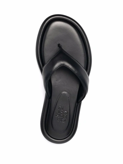Shop Gia Borghini Gia 5 Thong Sandals In Black