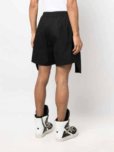 Shop Rick Owens Asymmetric-pocket Shorts In Schwarz