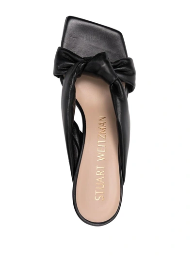 Shop Stuart Weitzman Playa 75mm Knot Sandals In Black