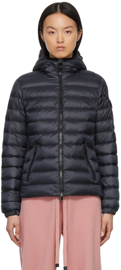 Shop Moncler Navy Down Bles Jacket In 778 Navy