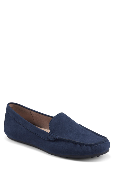 Shop Aerosoles Over Drive Loafer In Navy Fabric