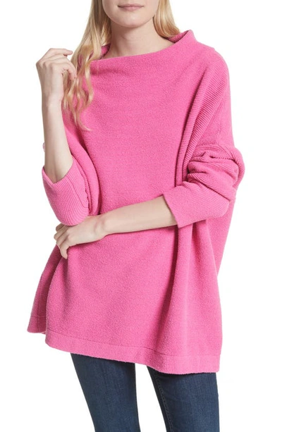 Shop Free People Ottoman Slouchy Tunic In Z/dnuelectric Pink