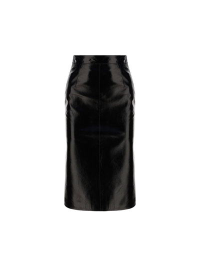 Shop Prada Women's Black Other Materials Skirt