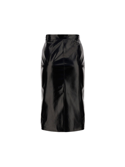 Shop Prada Women's Black Other Materials Skirt