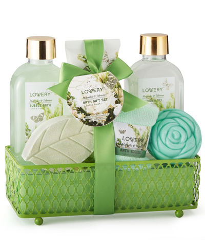 Shop Lovery Magnolia Tuberose Home Spa Bath Kit And Body Care Gift Set, 7 Piece