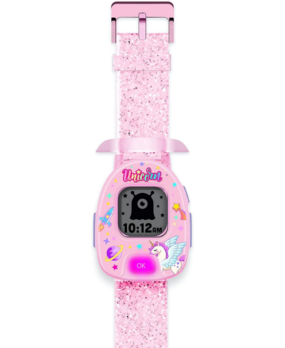 Shop American Exchange Itouch Playzoom Unisex Kids Pink Silicone Strap Smartwatch 42.5 Mm