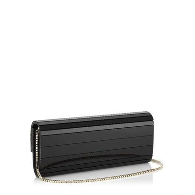 Shop Jimmy Choo Sweetie Black Acrylic Clutch Bag With Gold Chain Strap
