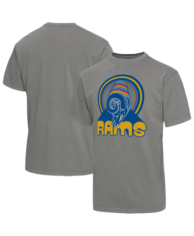 Junk Food Men's  Graphite Los Angeles Rams Wonderland Infinity Vibe T-shirt In Graphite