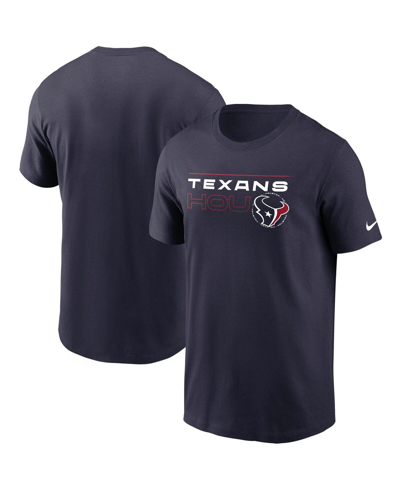 Shop Nike Men's  Navy Houston Texans Broadcast Essential T-shirt