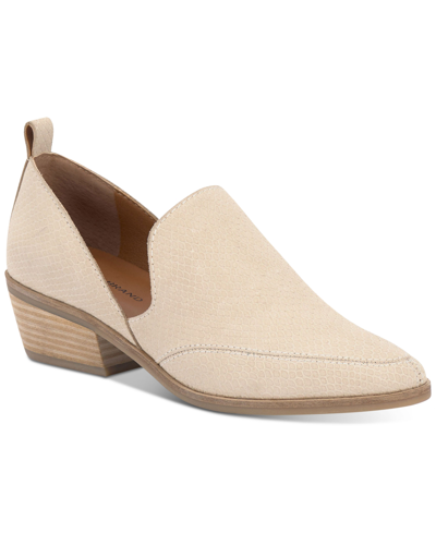 Shop Lucky Brand Women's Mahzan Chop-out Pointed Toe Loafers In Stucco